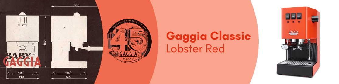 Caffè Italia præsenterer den nye Gaggia Classic Lobster Red